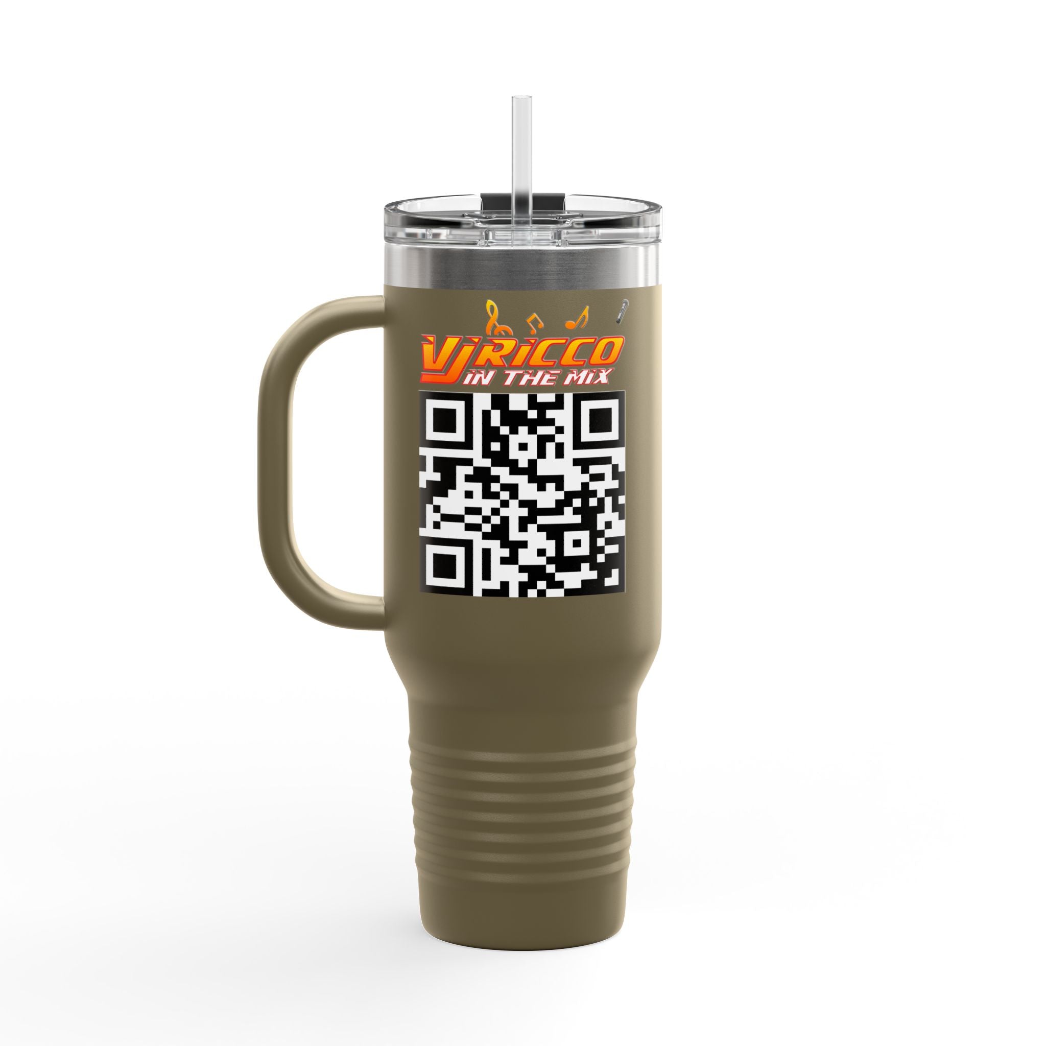 "VJ Ricco"🎤 Insulated Travel Mug - 40oz | Perfect for Music Lovers & On-the-Go Refreshments
